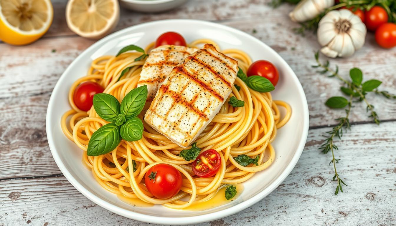 Swordfish linguine recipe