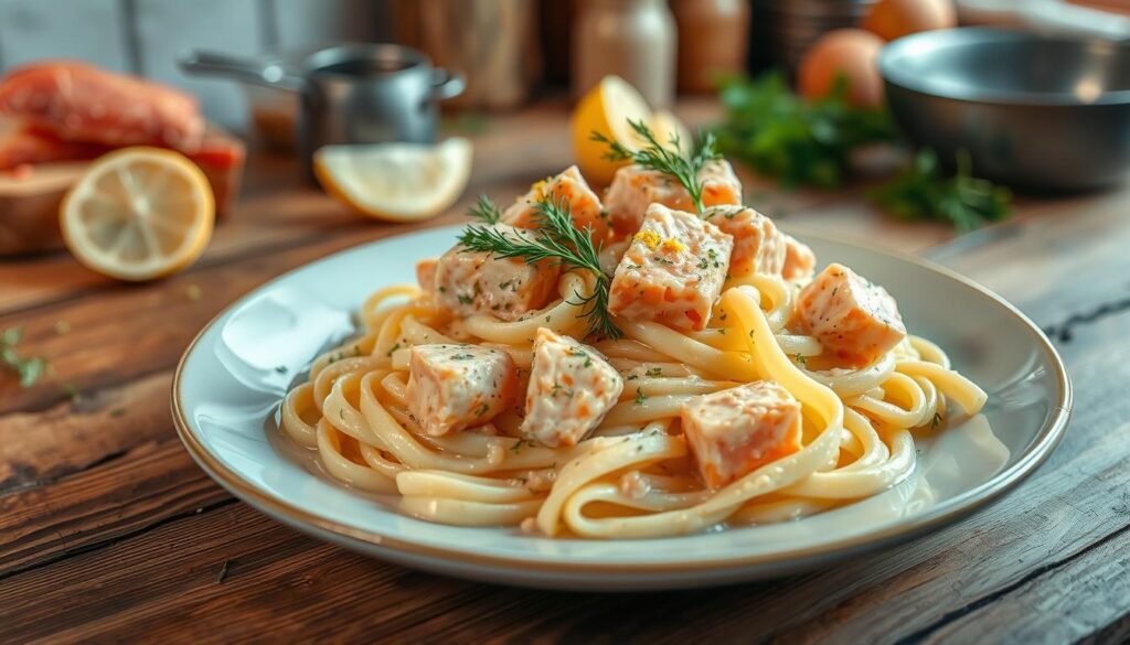 creamy salmon pasta