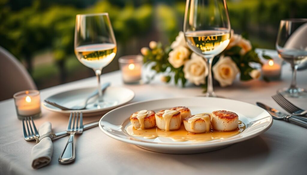 wine pairing with scallops