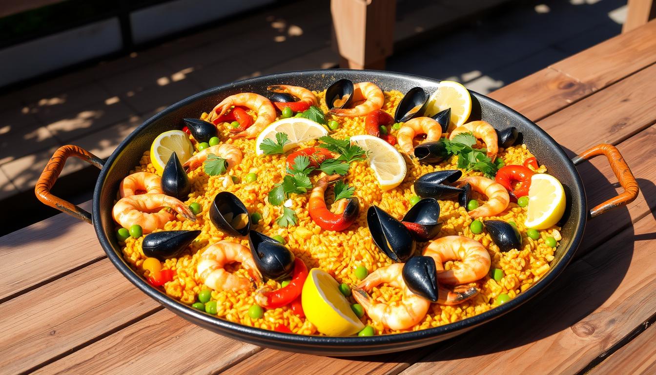 How to make seafood paella