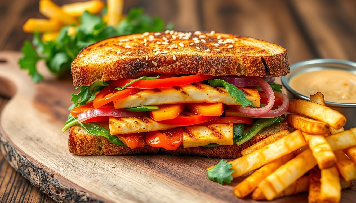 Paneer Schezwan Sandwich Recipe: Spicy & Delicious