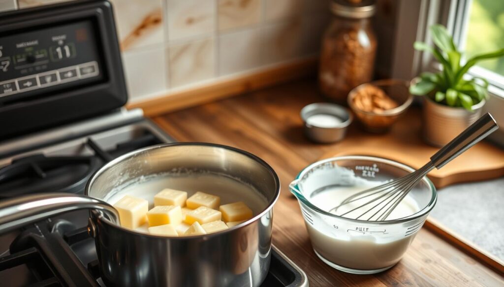 bechamel sauce preparation