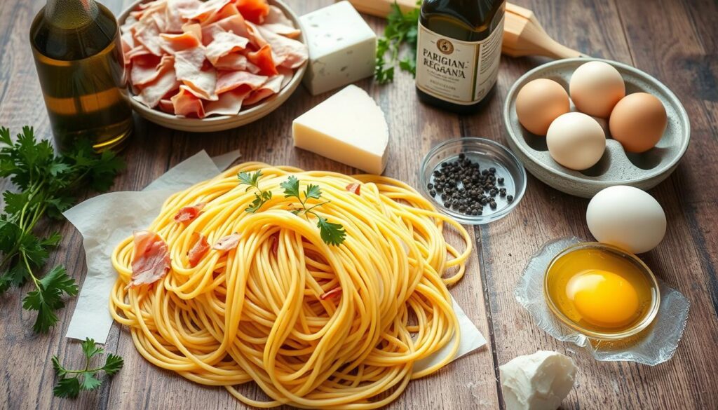 carbonara pasta restaurant ingredients