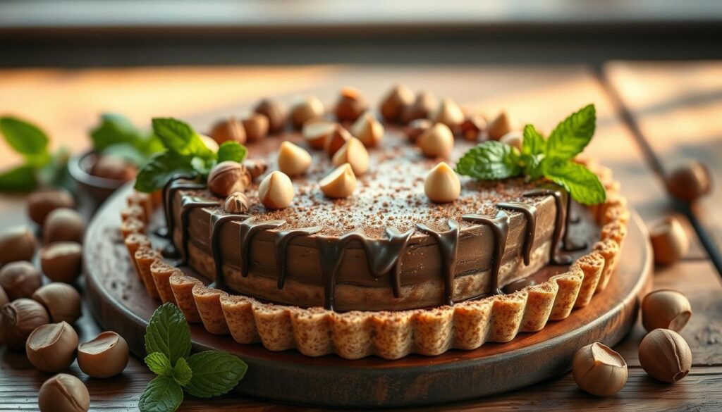 chocolate hazelnut tart