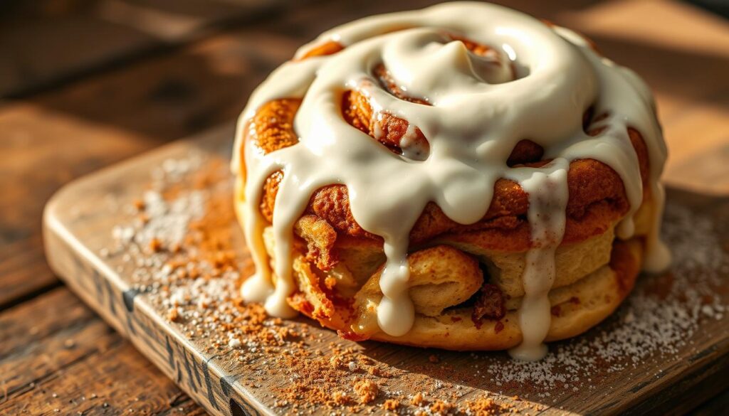 cinnamon roll frosting with cream cheese