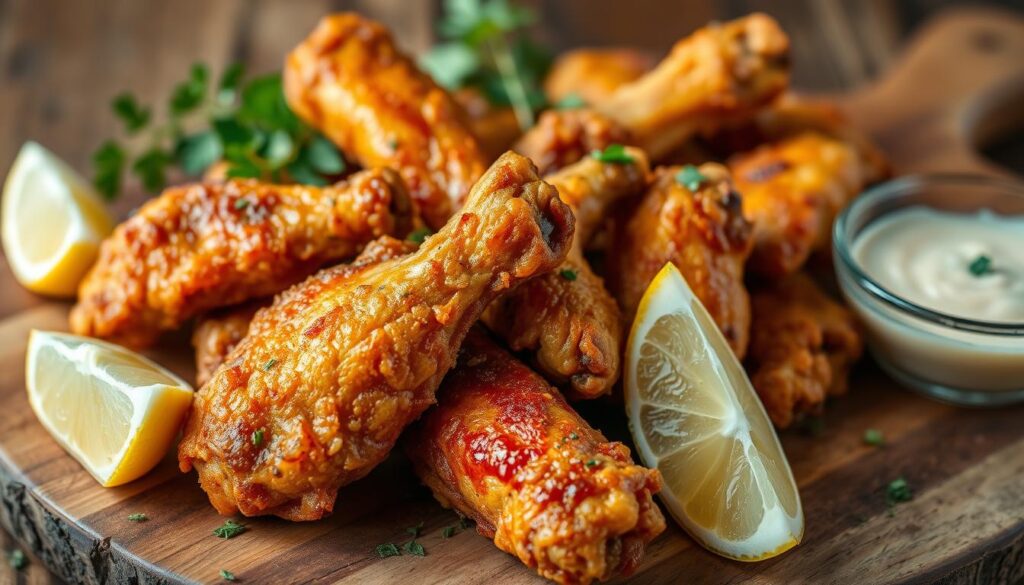 crispy fried chicken wings