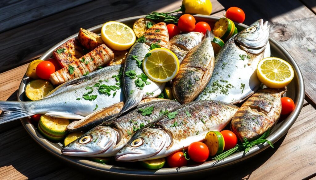grilled fish platter
