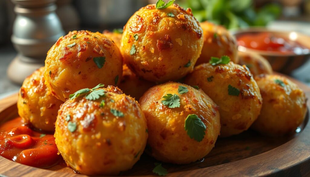 homemade potato balls