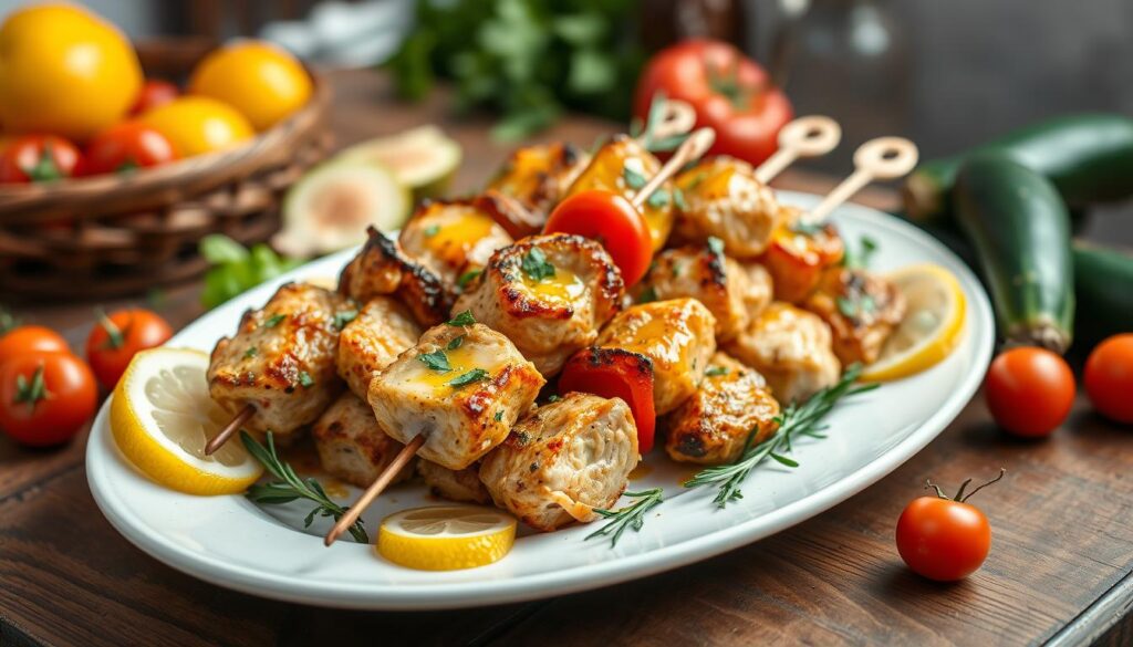 italian chicken skewers