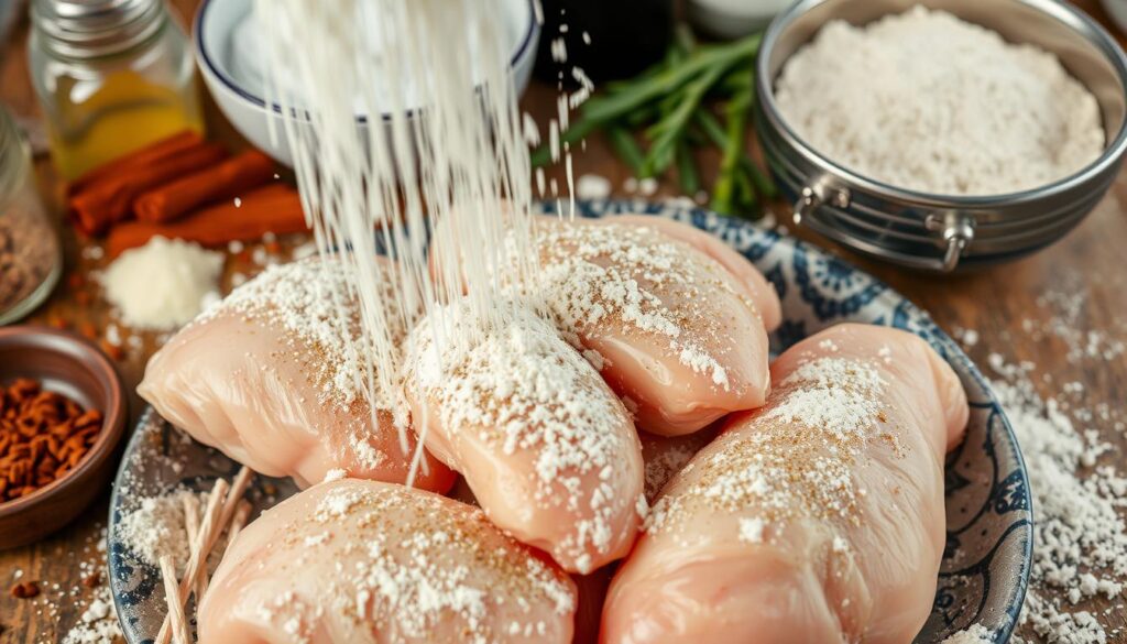 kfc chicken breading technique