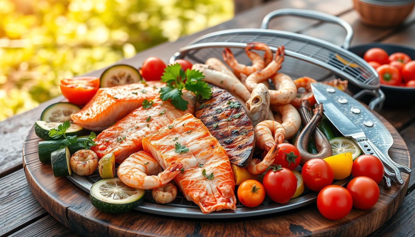 mixed fish grill
