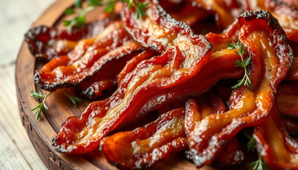 oven baked bacon strips