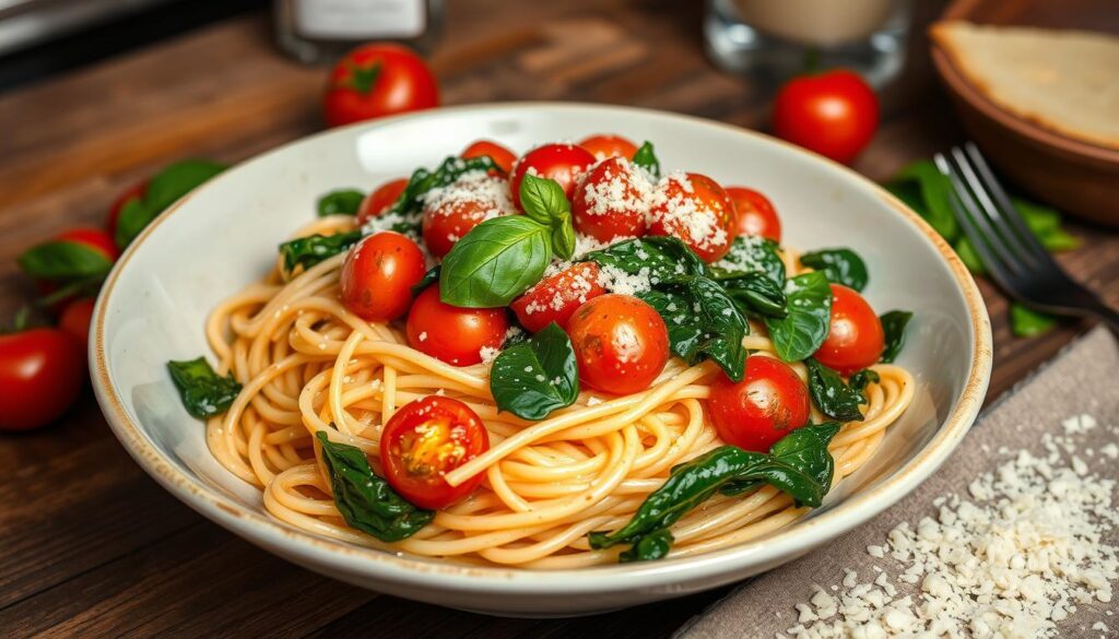 spinach tomato pasta recipe