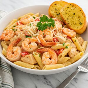 Creamy Cajun Shrimp and Chicken Pasta Recipe – Easy & Delicious